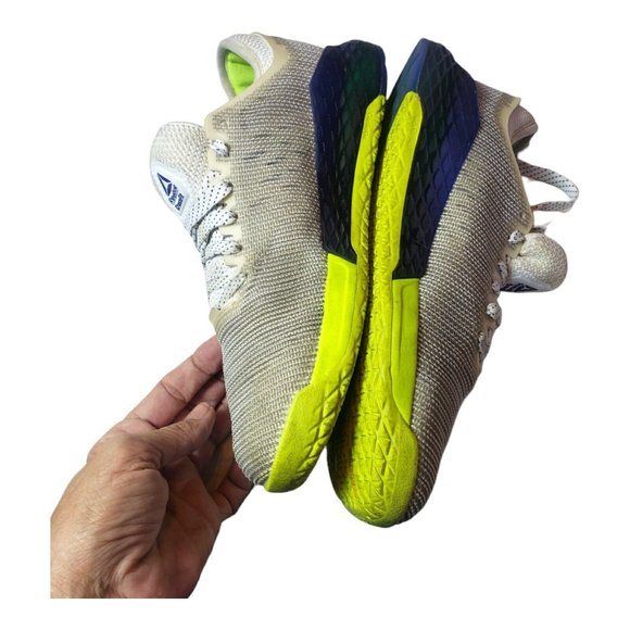 Reebok Cross Fit Nano W Size 9.5 Puddy/Grey ,Yellow And Green - Picture 3 of 8